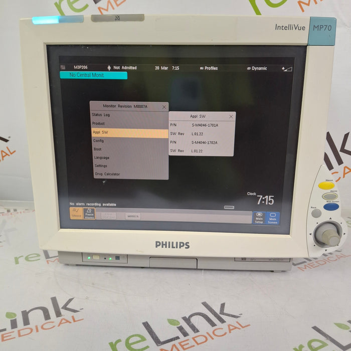 Philips IntelliVue MP70 Patient Monitor