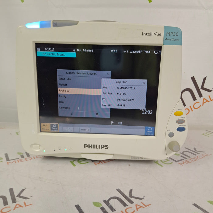 Philips IntelliVue MP50 - Anesthesia Patient Monitor