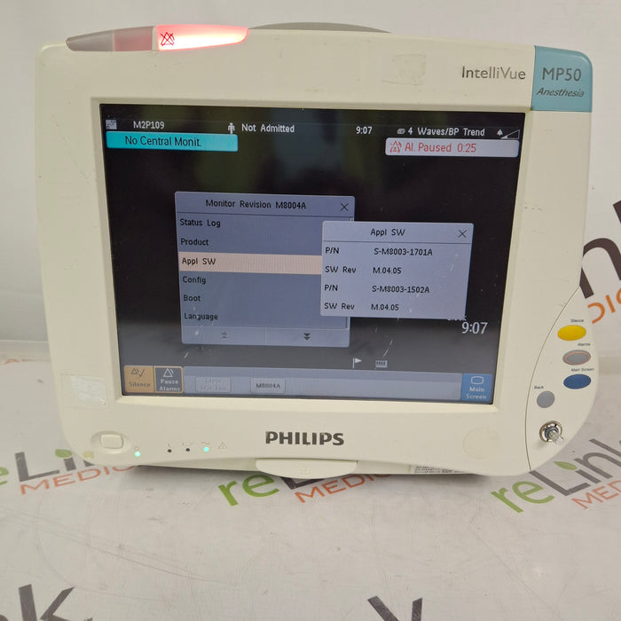Philips IntelliVue MP50 - Anesthesia Patient Monitor