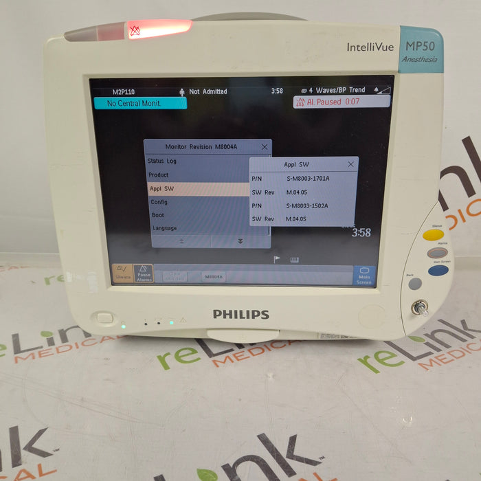 Philips IntelliVue MP50 - Anesthesia Patient Monitor