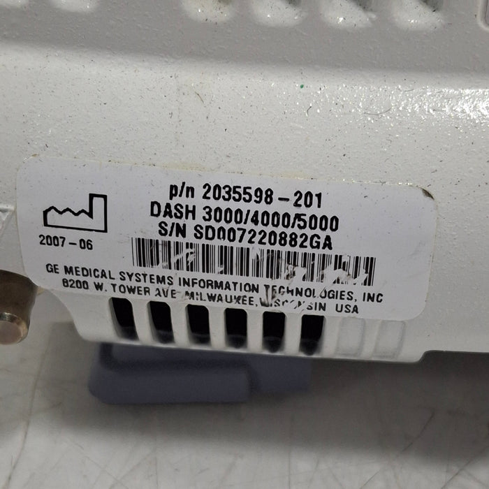 GE Healthcare Dash 4000 - GE/Nellcor SpO2 Patient Monitor