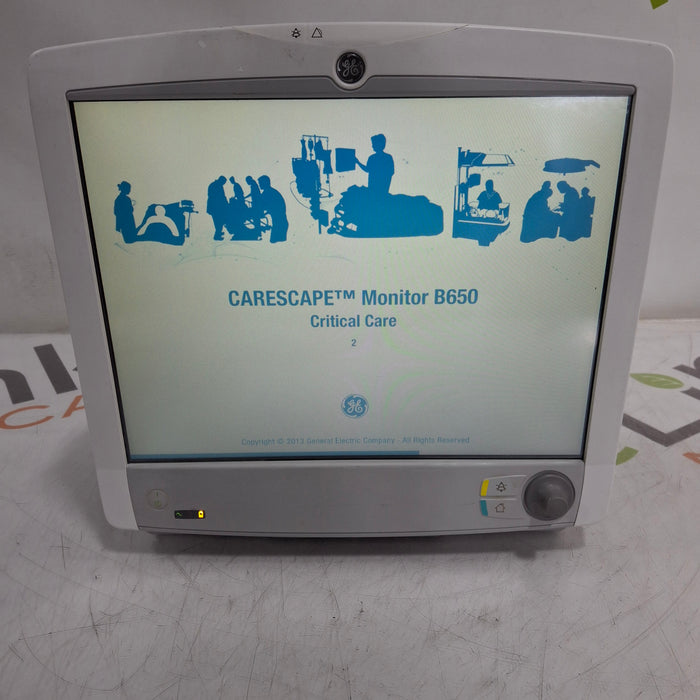 GE Healthcare Carescape B650 Critical Care Patient Monitor