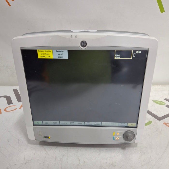 GE Healthcare Carescape B650 Critical Care Patient Monitor