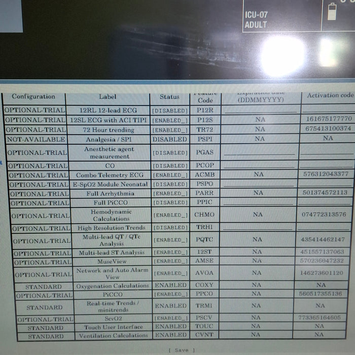 GE Healthcare Carescape B650 Critical Care Patient Monitor