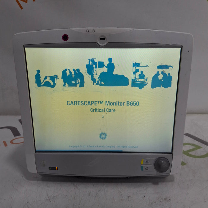 GE Healthcare Carescape B650 Critical Care Patient Monitor