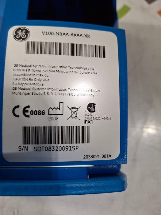 GE Healthcare Dinamap V100 - NIBP, SpO2, Temp Vital Signs Monitor