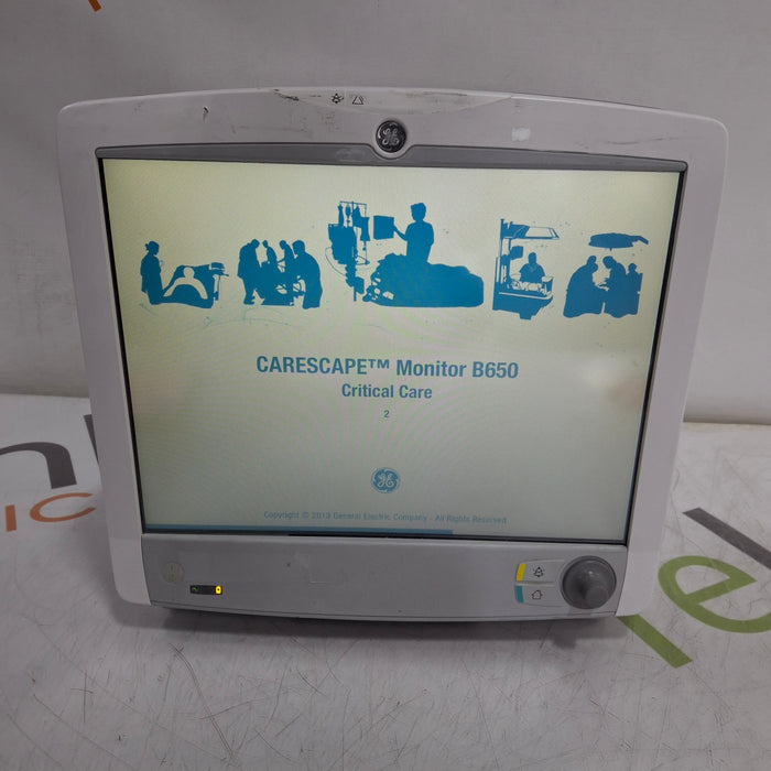 GE Healthcare Carescape B650 Critical Care Patient Monitor