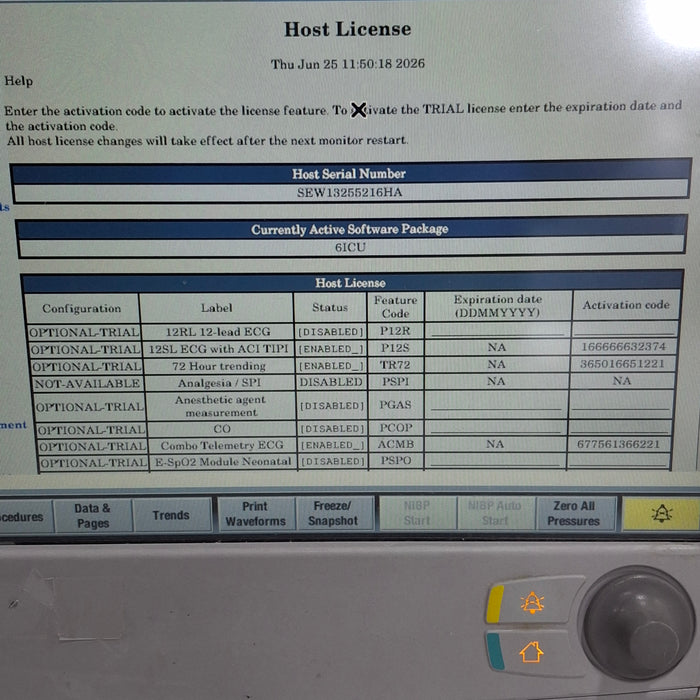 GE Healthcare Carescape B650 Critical Care Patient Monitor