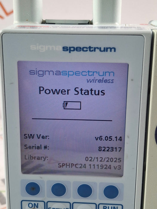 Baxter Sigma Spectrum 6.05.14 with A/B/G/N Battery Infusion Pump