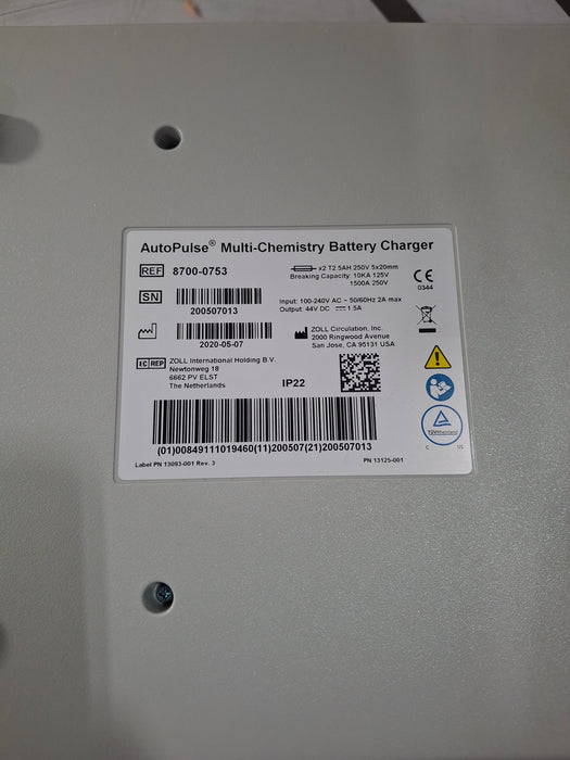 Zoll Multi Chemistry Battery Charger 8700-0753