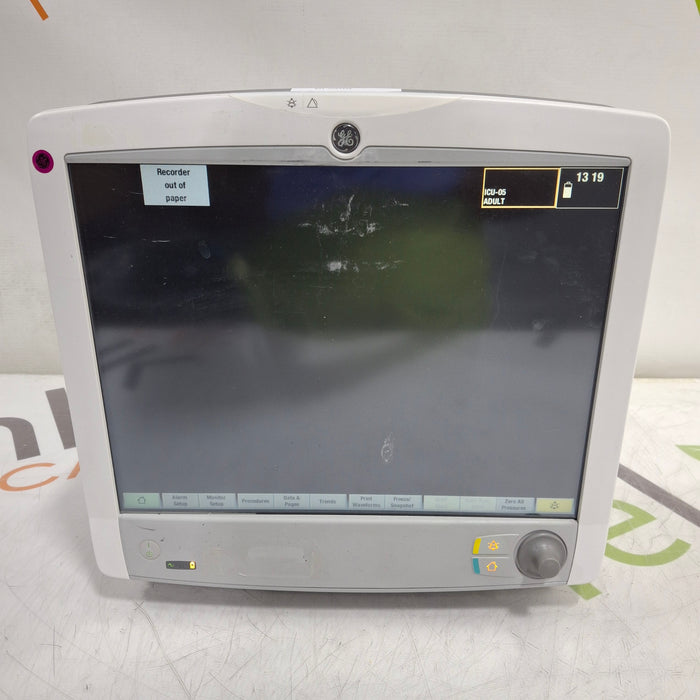 GE Healthcare Carescape B650 Critical Care Patient Monitor