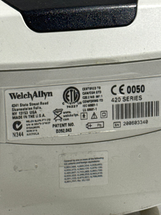 Welch Allyn Spot 420 - NIBP, Temp Vital Signs Monitor