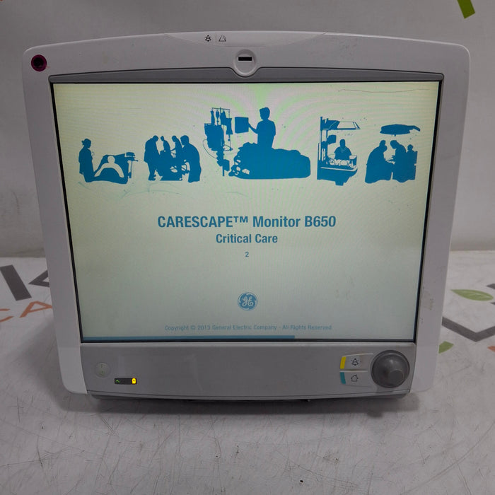 GE Healthcare Carescape B650 Critical Care Patient Monitor