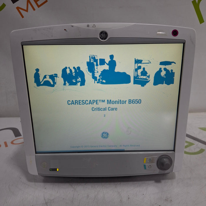 GE Healthcare Carescape B650 Critical Care Patient Monitor