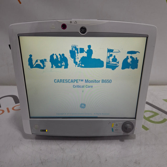 GE Healthcare Carescape B650 Critical Care Patient Monitor