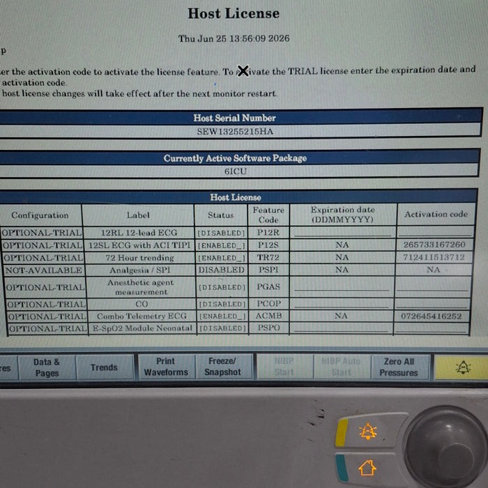 GE Healthcare Carescape B650 Critical Care Patient Monitor