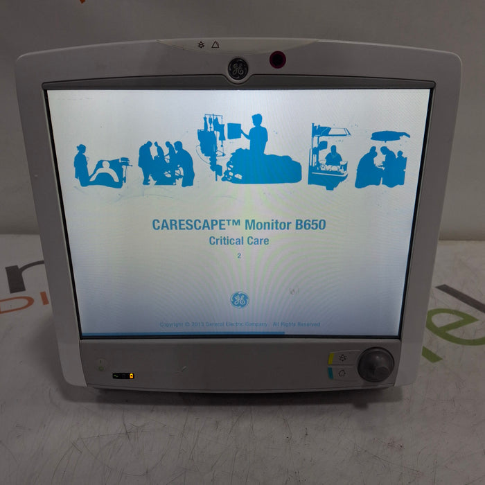 GE Healthcare Carescape B650 Critical Care Patient Monitor