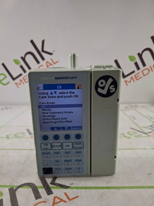 Baxter Sigma Spectrum 6.05.14 with B/G Battery Infusion Pump
