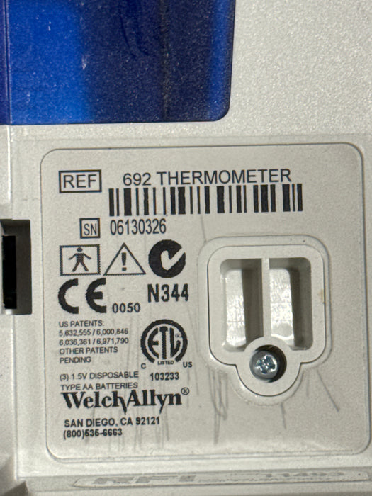 Welch Allyn SureTemp Plus 692 Thermometer