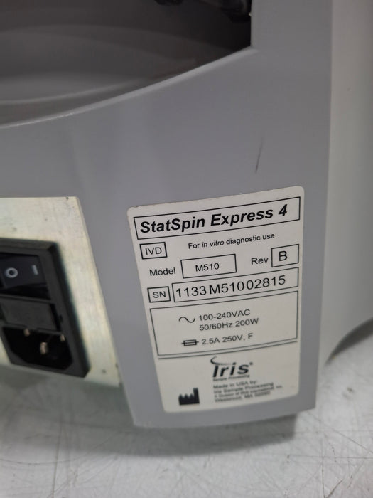 IRIS Medical StatSpin Express 4 Bench Top Centrifuge