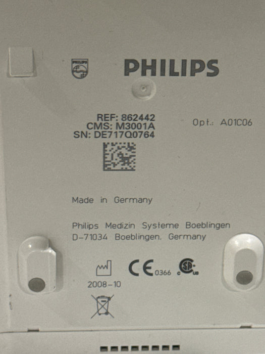 Philips M3001A-A01C06 Fast SpO2, NIBP, ECG, Temp, IBP MMS Module