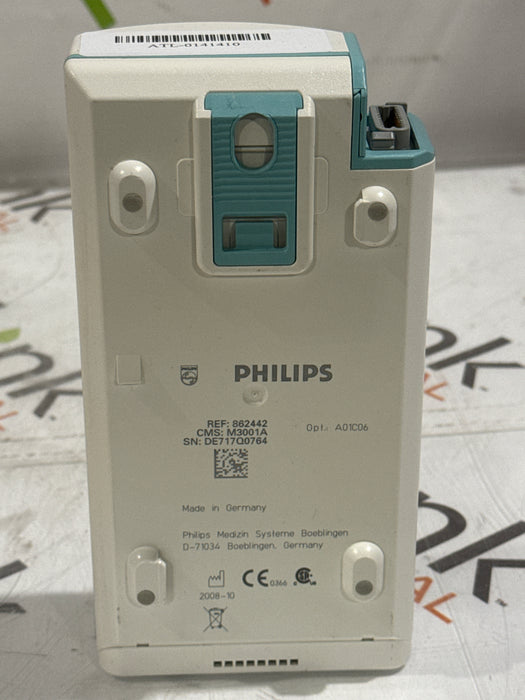 Philips M3001A-A01C06 Fast SpO2, NIBP, ECG, Temp, IBP MMS Module