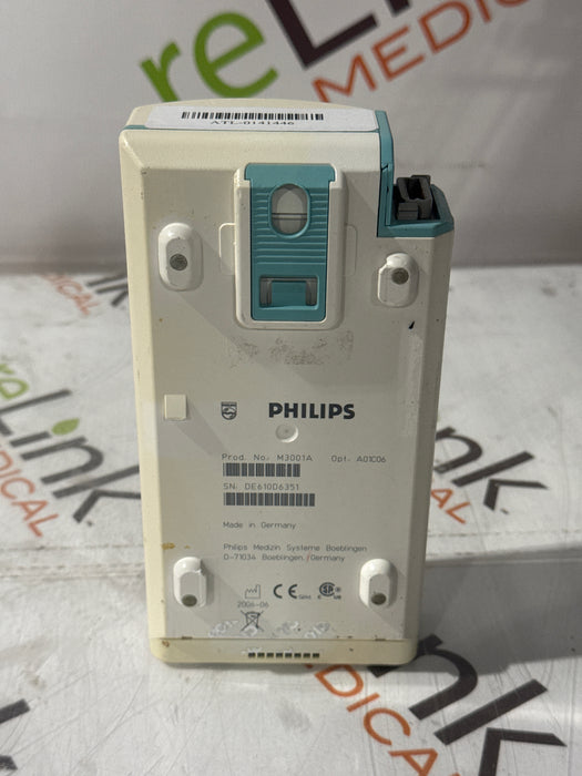 Philips M3001A-A01C06 Fast SpO2, NIBP, ECG, Temp, IBP MMS Module