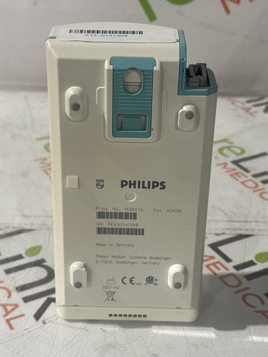 Philips M3001A-A01C06 Fast SpO2, NIBP, ECG, Temp, IBP MMS Module