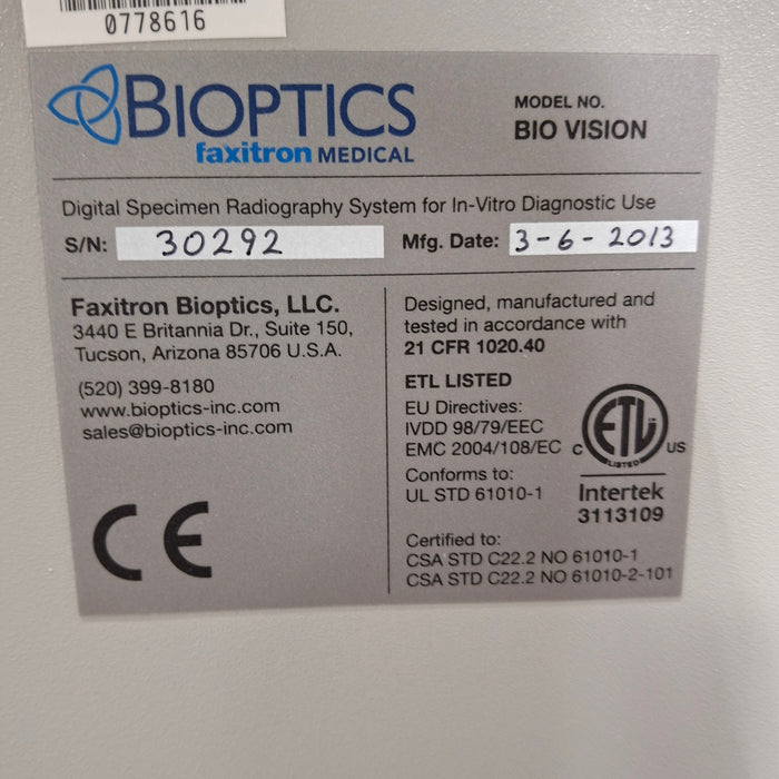 Faxitron Bioptics, LLC BioVision Digital Biopsy System