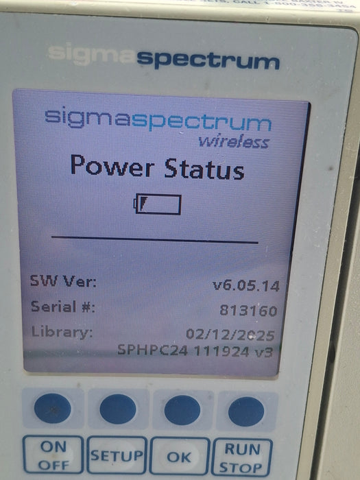 Baxter Sigma Spectrum 6.05.14 with A/B/G/N Battery Infusion Pump