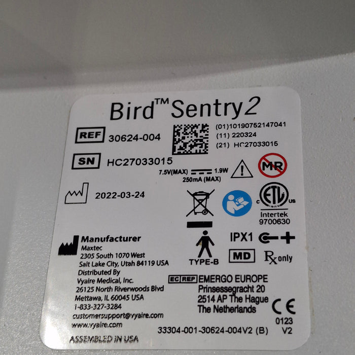 CareFusion Bird Sentry 2 High Flow Air/Oxygen Blender