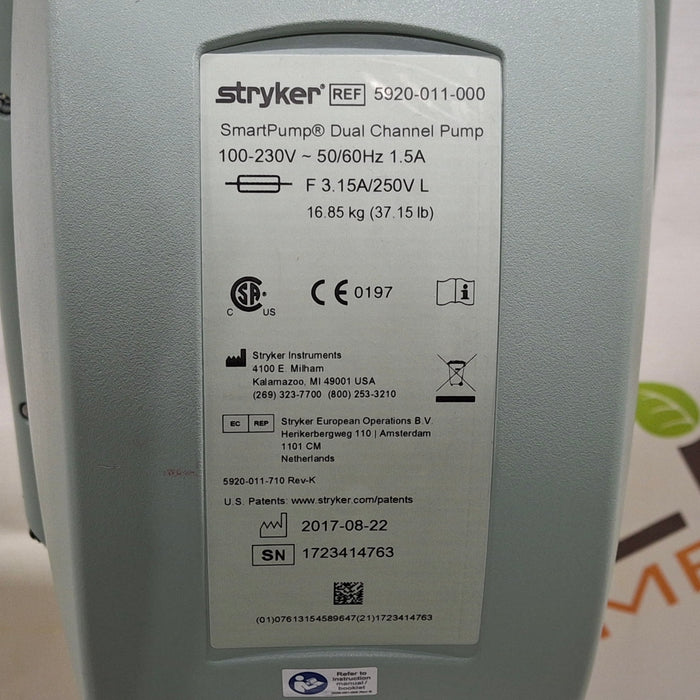 Stryker SmartPump Dual Channel Tourniquet