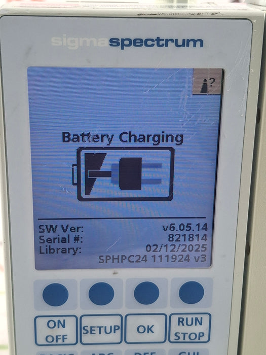 Baxter Sigma Spectrum 6.05.14 with B/G Battery Infusion Pump