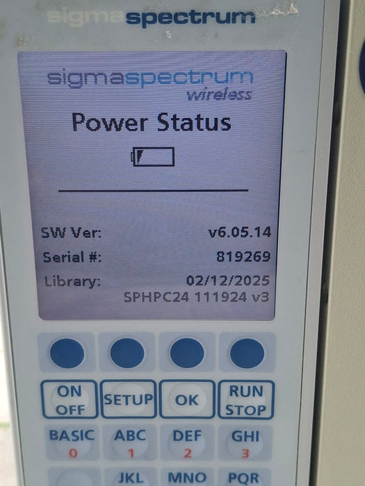 Baxter Sigma Spectrum 6.05.14 with B/G Battery Infusion Pump