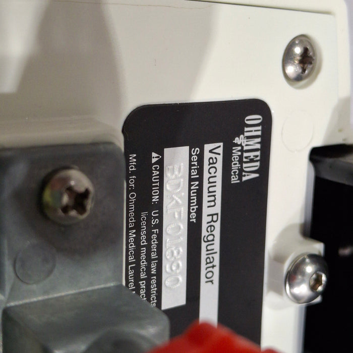 Ohmeda Medical Vacuum Regulator