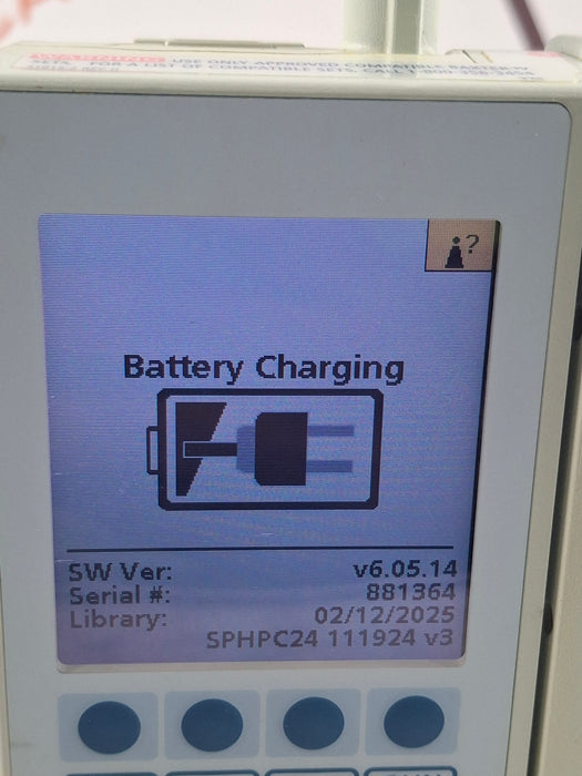 Baxter Sigma Spectrum 6.05.14 with B/G Battery Infusion Pump