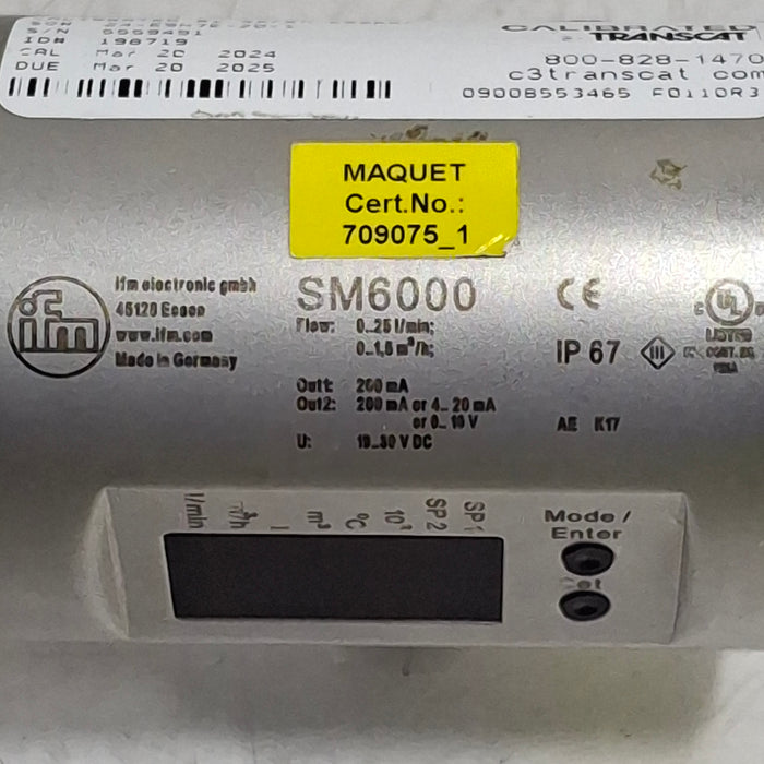 IFM SM6000 Magnetic-Inductive Flow Meter