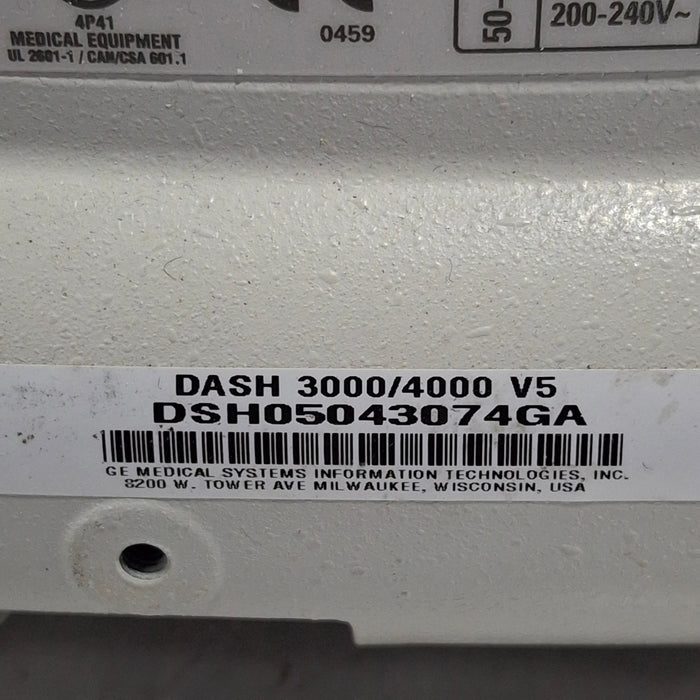 GE Healthcare Dash 4000 - GE/Nellcor SpO2 Patient Monitor