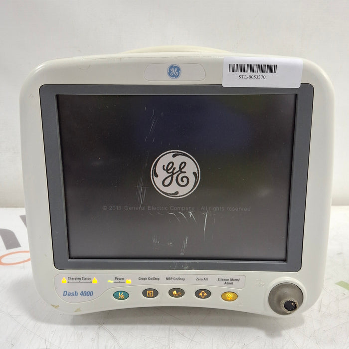 GE Healthcare Dash 4000 - GE/Nellcor SpO2 Patient Monitor