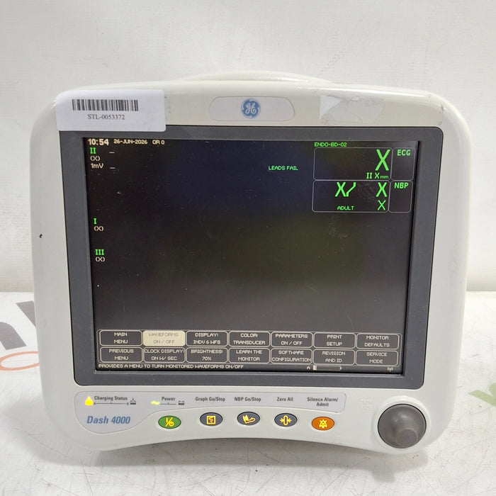 GE Healthcare Dash 4000 - GE/Nellcor SpO2 Patient Monitor