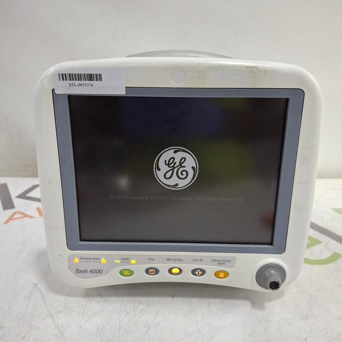 GE Healthcare Dash 4000 - Masimo SpO2 Patient Monitor