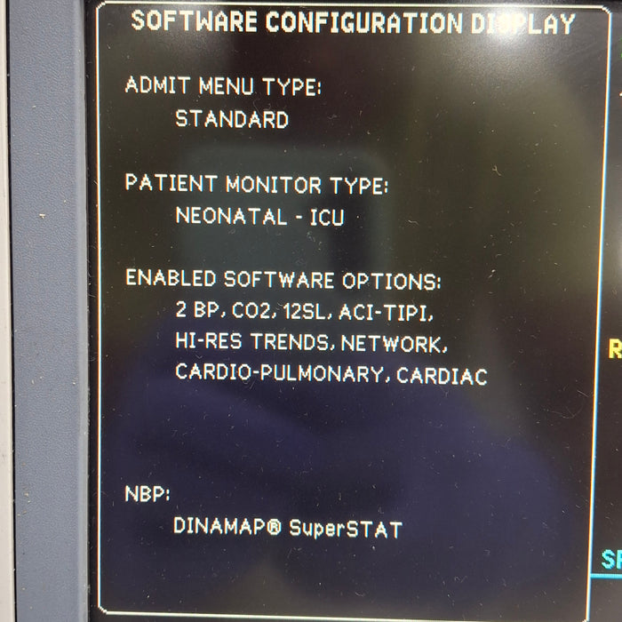 GE Healthcare Dash 4000 - Masimo SpO2 Patient Monitor