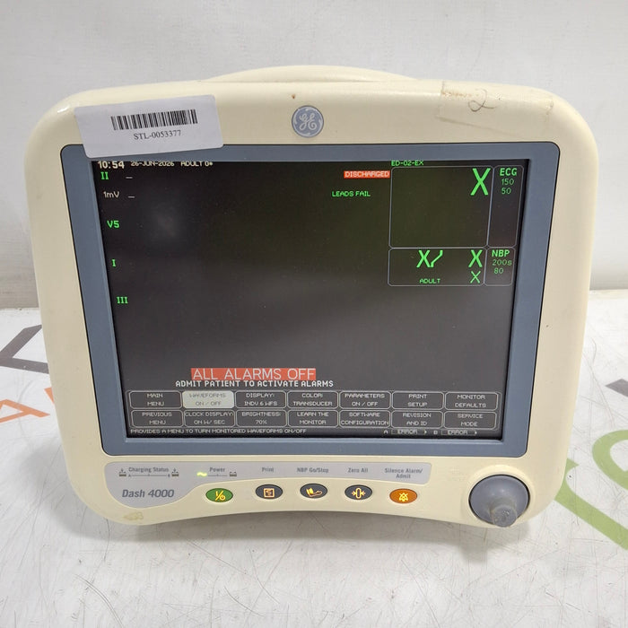 GE Healthcare Dash 4000 - GE/Nellcor SpO2 Patient Monitor
