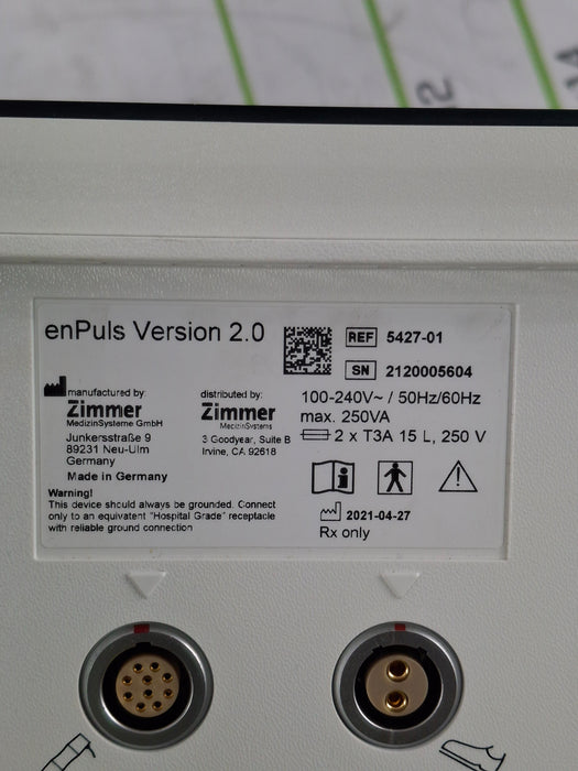 Zimmer nPuls 2.0 Radial Shockwave Therapy