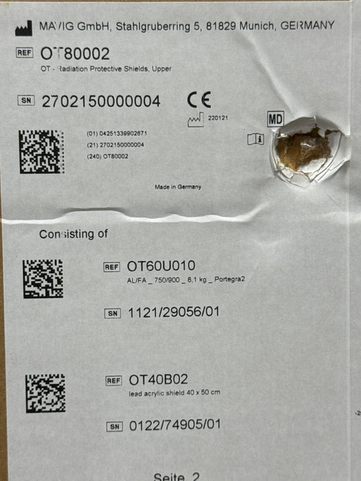 Mavig OT80002 Radiation Protective Shields