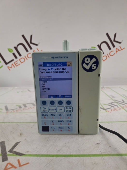 Baxter Sigma Spectrum 6.05.14 with B/G Battery Infusion Pump