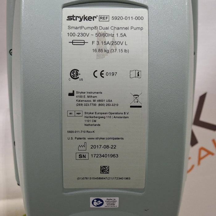 Stryker SmartPump Dual Channel Tourniquet