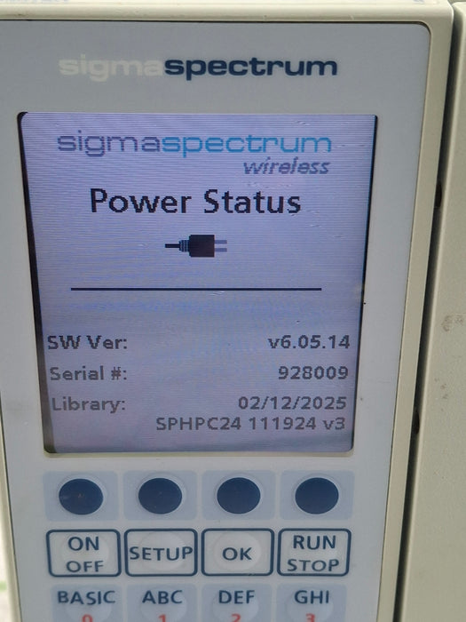 Baxter Sigma Spectrum 6.05.14 with B/G Battery Infusion Pump