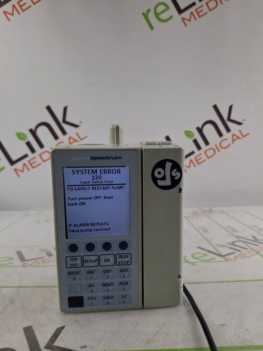 Baxter Sigma Spectrum 6.05.14 with B/G Battery Infusion Pump
