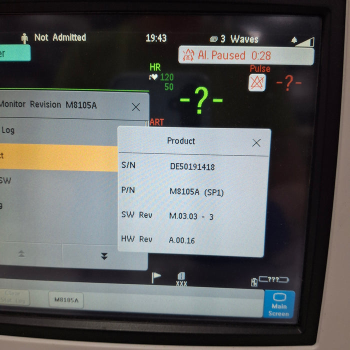 Philips Intellivue MP5 - ECG, Fast SpO2, NIBP, Press, Temp Patient Monitor